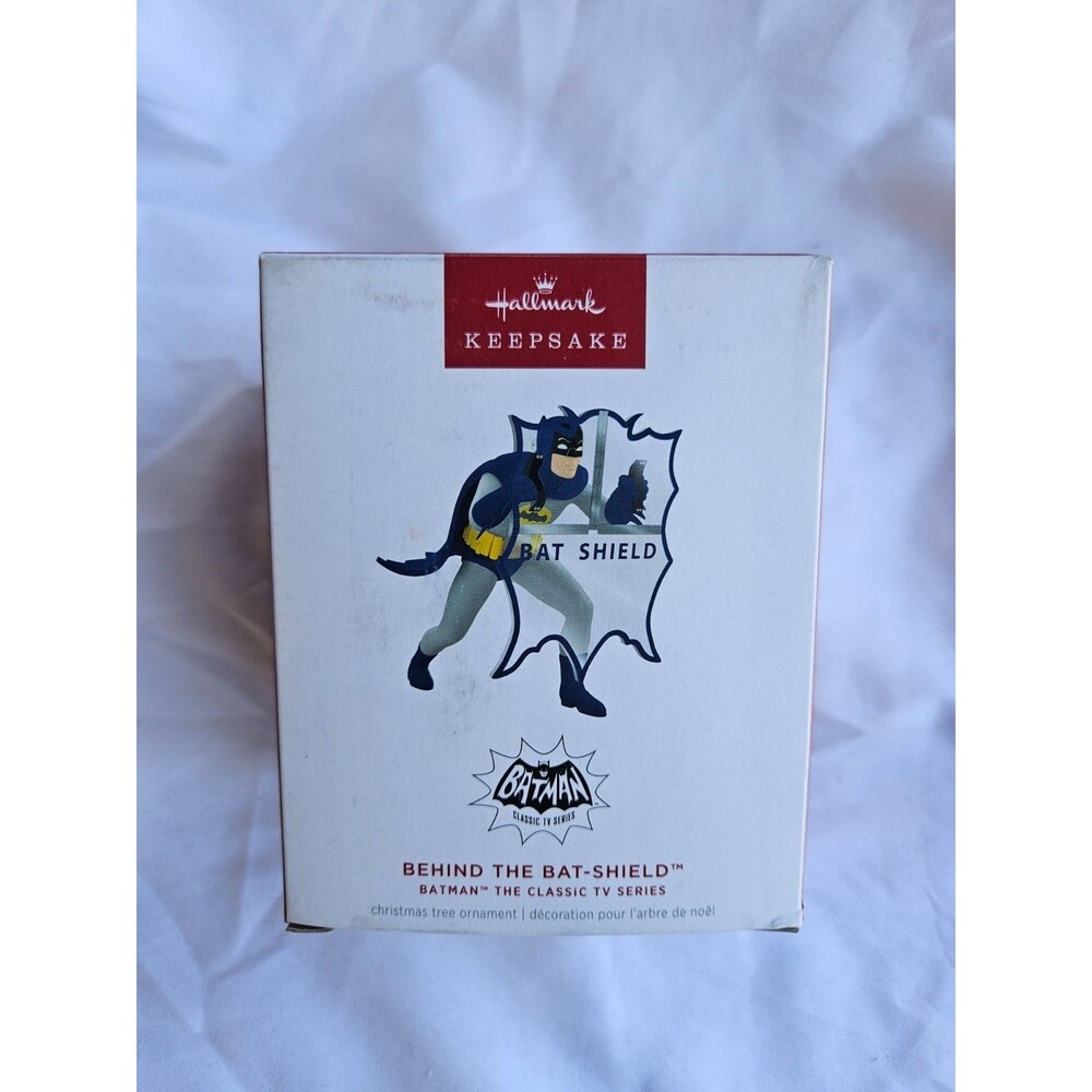 2025 Hallmark Keepsake Behind the Bat Shield Batman Ornament